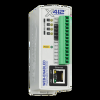 Web-Enabled Relay and Input Module I/O: 4 Analog Inputs, 4 Relays. PoE and/or 9-28VDC