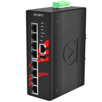 8-Port Industrial PoE+ Light Layer 3 Managed Ethernet Switch w/8*10/100/1000Tx Gigabit Ports, 12~36VDC; EOT -40~75C