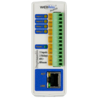 WebRelay Dual Module X301 - 2 x Relays & 2 x Inputs 3-12vdc - PS POE/5vdc