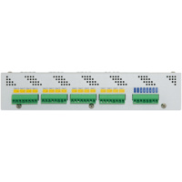 X-332 with 16 digital inputs, 2 counter inputs, 16 relays, 1-wire, and 4 analog inputs.