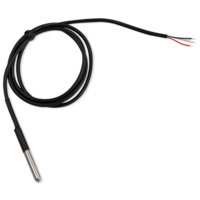 Temperature sensor with stainless steel housing and 1 Meter cable