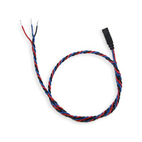 Basic temperature sensor without housing. 1 ft leads.